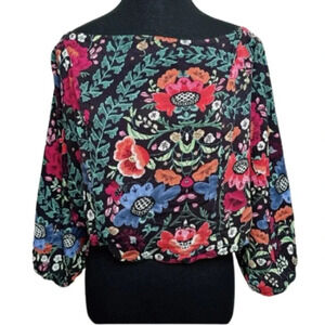 Jaase Womens Size Large Floral Off  Shoulder Top